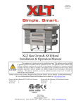 XLT Gas Oven & AVI Hood Installation & Operation