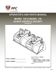 model 130 scrap grapple bucket