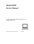 Model 8500C Service Manual