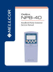 Nellcor NPB-40 Handheld Pulse Oximeter Service Manual