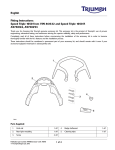 English Fitting Instructions: Speed Triple 1050 from VIN 461332 and