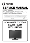 SERVICE MANUAL - LED TELEVISION