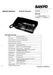 SERVICE MANUAL SFX-30