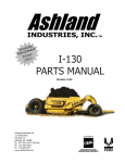 I-130 PARTS MANUAL - Ashland Industries, Inc.