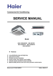 Commercial Air Conditioning SERVICE MANUAL Model