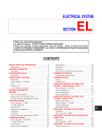 ELECTRICAL SYSTEM SECTION EL CONTENTS