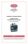 Installation & Operation Manual CAMCO eSwitch Programmable