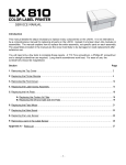 LX800 Service Manual