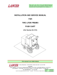 installation and service manual for two liter premix