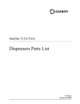 PT-1956A Gasboy Satellite 215A/216A Dispensers Parts List