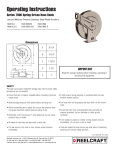 Reelcraft Series 7000 Stainless Steel Hose Reels