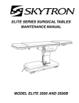 SKYTRON 3500 O/R Table Service Manual