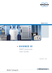 AVANCE III NMR Hardware User Guide - Pascal-Man