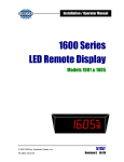 1600 Series LED Remote Display