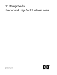 Hp StorageWorks Director and Edge Switch release notes