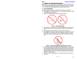 II. K-SERIES® LIFT OPERATING INSTRUCTIONS