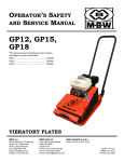 GP12, GP15, GP18 Manual