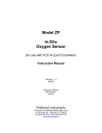 Model ZP, In-Situ Oxygen Sensor Instruction Manual