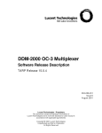 DDM-2000 OC-3 Multiplexer Software Release Description TARP