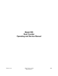 Model 995 Dual Counter Operating and Service Manual