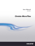 Christie MicroTiles User Manual