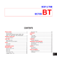 BODY & TRIM SECTION BT CONTENTS