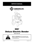 555® Deluxe Electric Bender - Northend Rental & Construction Supply