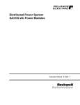 Distributed Power System SA3100 AC Power Modules