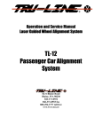 TL-12 Passenger Car Alignment System - Tru