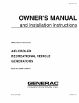 Owner`s Manual and Installation Instructions