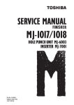 MJ-1017/1018 Service Manual