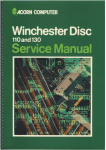 Winchester Disc 110 and 130 Service Manual