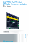 R&S FSQ-K10x EUTRA/LTE UL Measurement