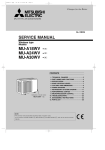 SERVICE MANUAL MU-A18WV - MU-A24WV - MU-A30WV