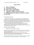 Scope of Work I. Scope of Solicitation II. Instructions to Offerors III