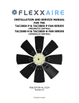 installation and service manual for the tac2000-p & tac3000