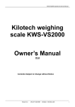 Kilotech weighing scale KWS