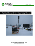 Fuel Cell Power System Operating Manual