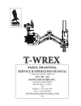 PARTS, DRAWINGS, SERVICE & OPERATION MANUAL