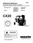 SERVICE MANUAL - Komatsu Forklift USA, Inc. v3.1