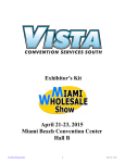 Exhibitor`s Kit - Miami Wholesale Show