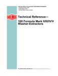 100 Formula Mark II/III/IV/V Washer-Extractors