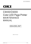 C9200, C9400 Service Manual