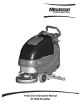 Parts And Instruction Manual E17/E20 Scrubber