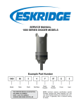 Service Manual 1000 SerieS Digger MoDelS example Part number