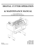 digital cutter operation & maintenance manual