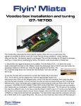 Voodoo Box installation and tuning