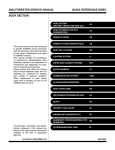 2003 forester service manual quick reference index body section