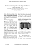 Pre-Commissioning Tests on Dry Type Transformer