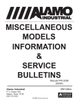 Miscellaneous Service Bulletin Manual